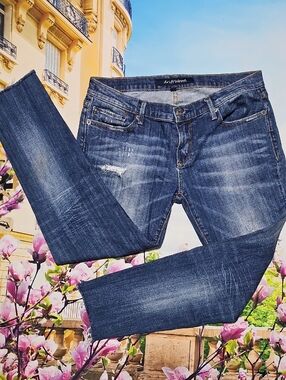 Driftwood Distressed Raw Hem Jeans Size 29
